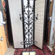 Art Nouveau cast iron coat rack