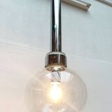 Vintage Space Age Suspension in Chrome and Glass by Motoko Ishii for Staff, 1970s