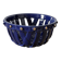 Large cobalt blue openwork bowl with golden studs