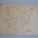 Picasso original lithograph 1959 The Blue Dove 38x28cm