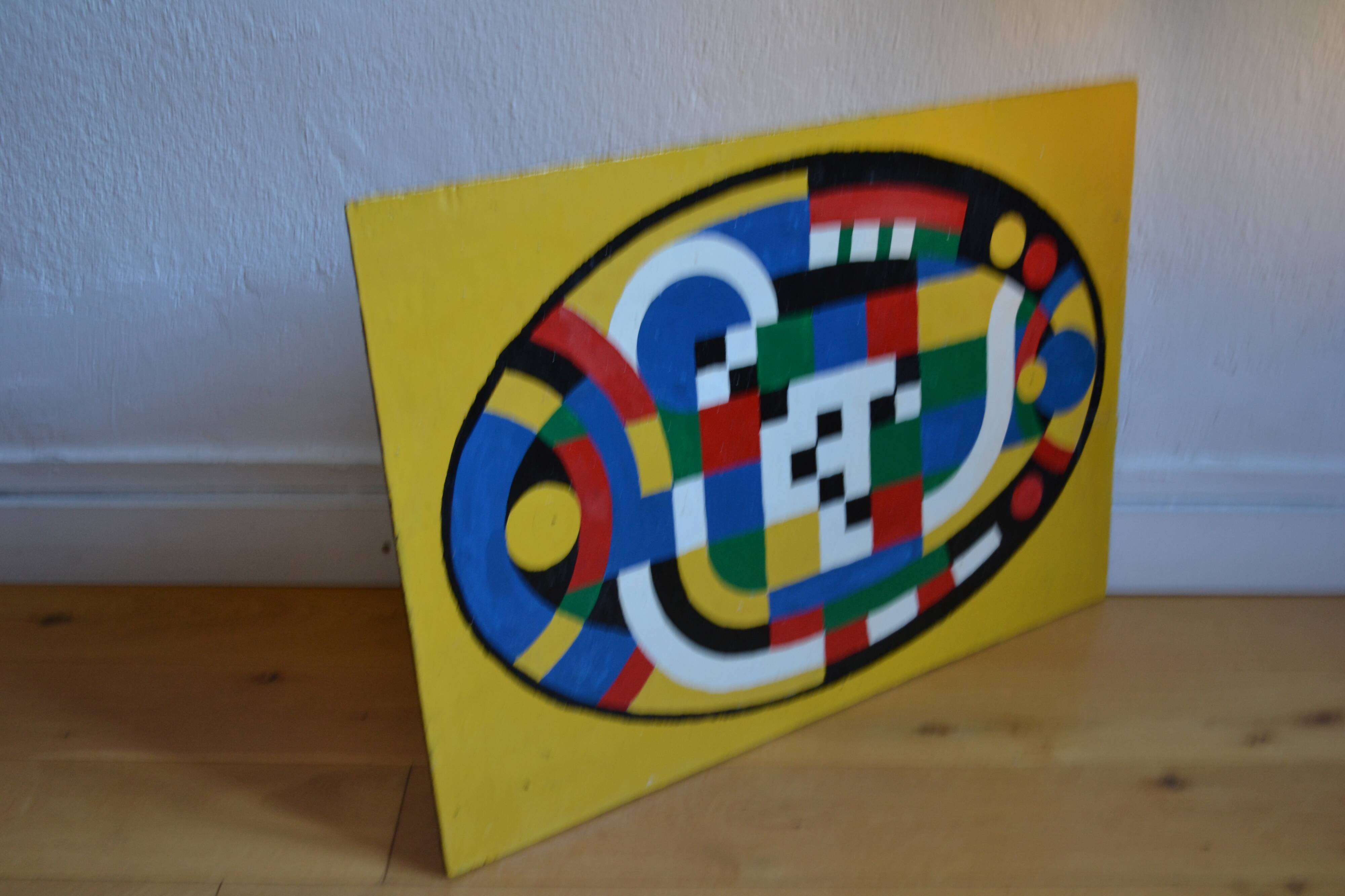 Orphism, Follower of Sonia Delaunay, Oil on panel, 67 x 46 cm