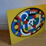 Orphism, Follower of Sonia Delaunay, Oil on panel, 67 x 46 cm