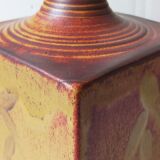 Vintage Scandinavian enamelled earth soliflore vase