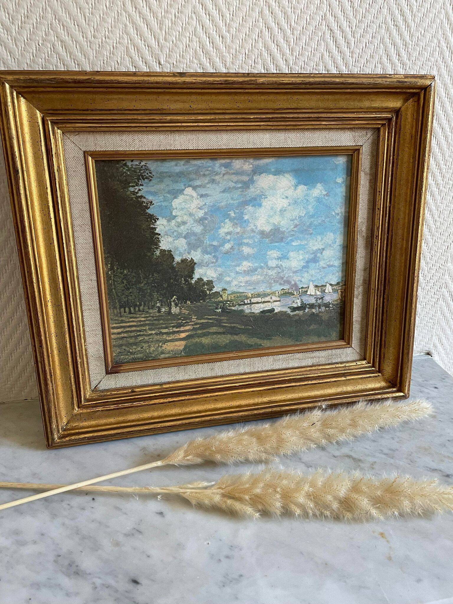 Painting reproduction of Monet the basins of Argenteuil