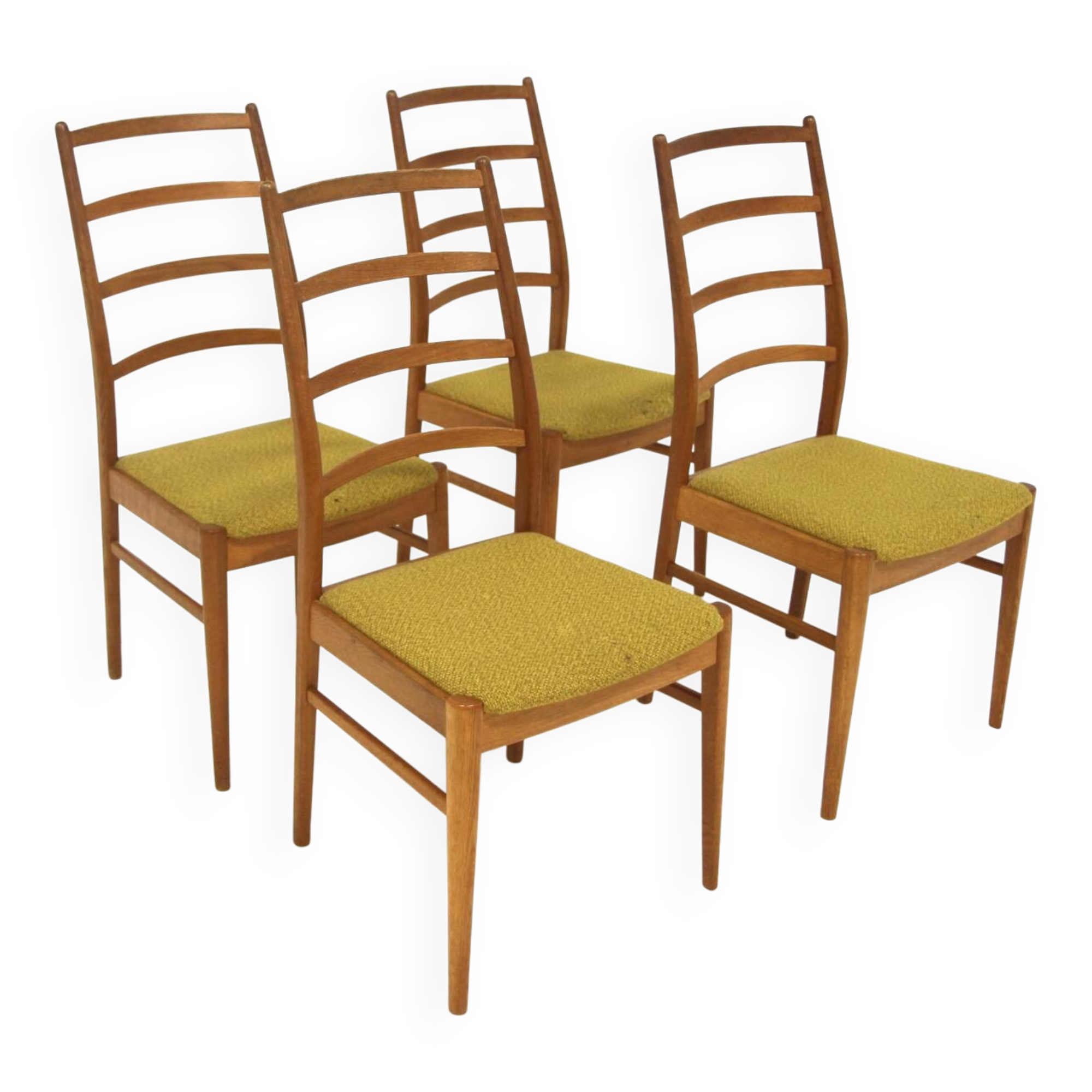 Set of 4 oak chairs, Nils Carlsson, Tibro, Sweden, 1960