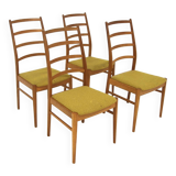 Set de 4 chaises en chêne, Nils Carlsson, Tibro, Suède, 1960