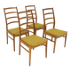 Set of 4 oak chairs, Nils Carlsson, Tibro, Sweden, 1960