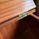 Wooden writing desk with storage, vintage 1950s.