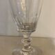 7 glasses on foot old glass bubbled and blown 19th century