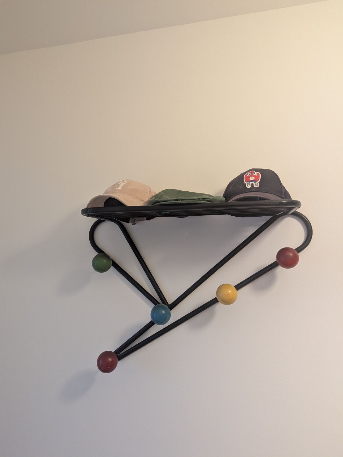 Vintage wall coat rack Roger Feraud 1958