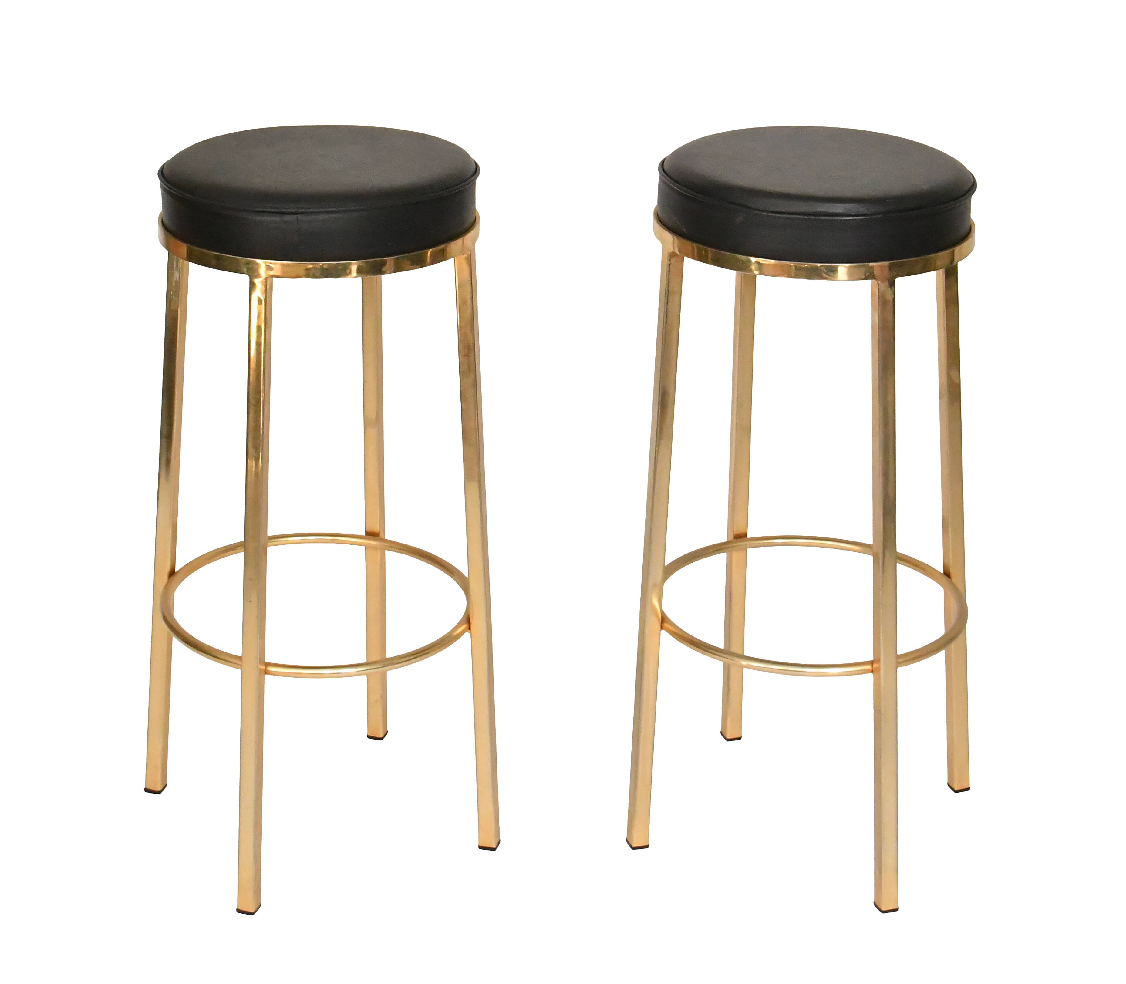 Bar in black lacquer and gilded brass by Jean-Claude Mahey for Maison Romeo.