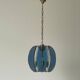 Blue glass ceiling light with exclusive Italian design by VECA, 1960s, Italy.