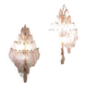 Mid-Century Modern Pair of Murano Glass Wall Lights