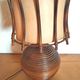 Rattan and wicker lamp design 50s 60s