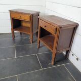 Pair of oak bedside tables