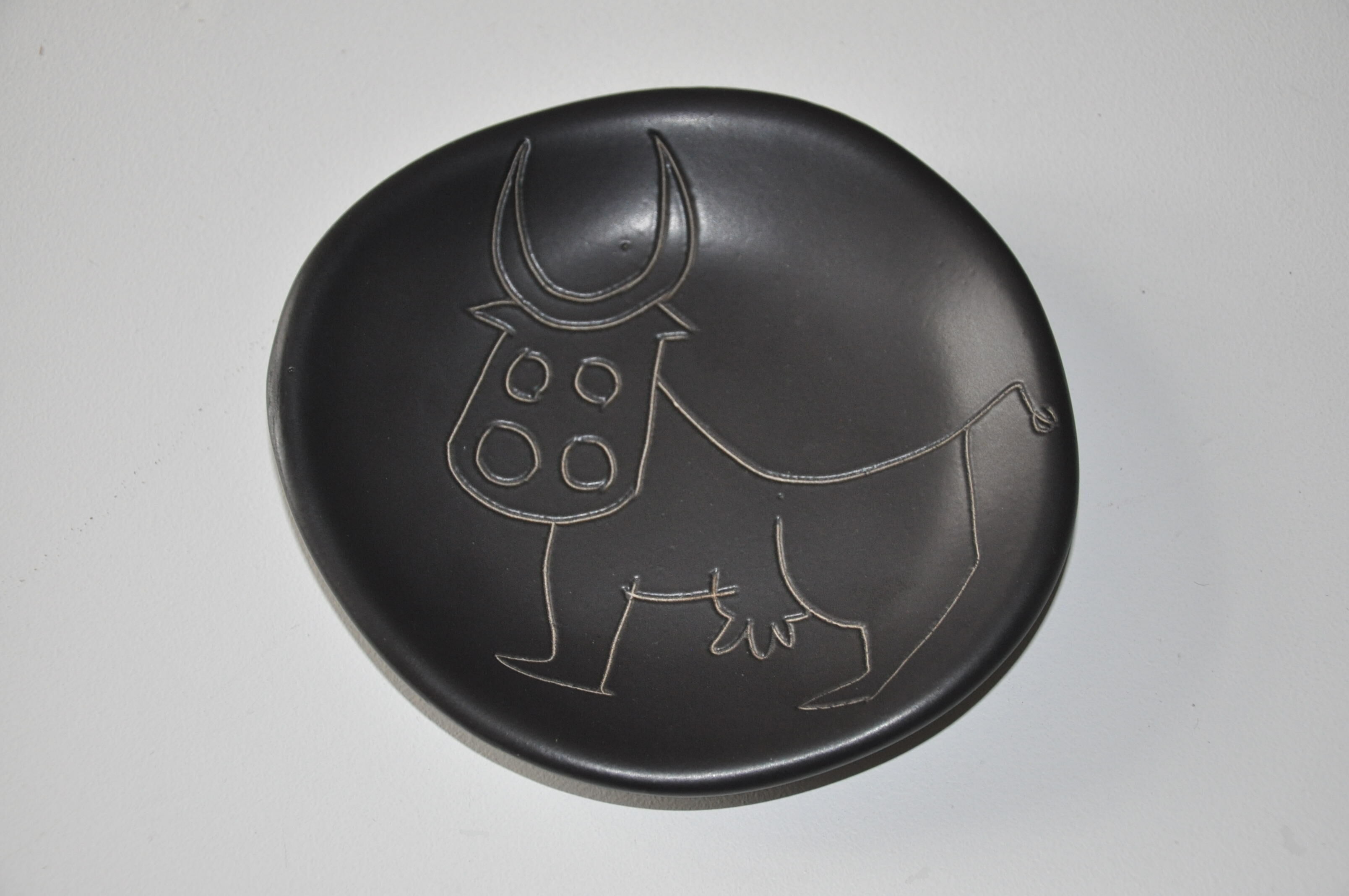 Empty cup pocket Vallauris 50s cow décor