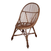 Rattan basket armchair