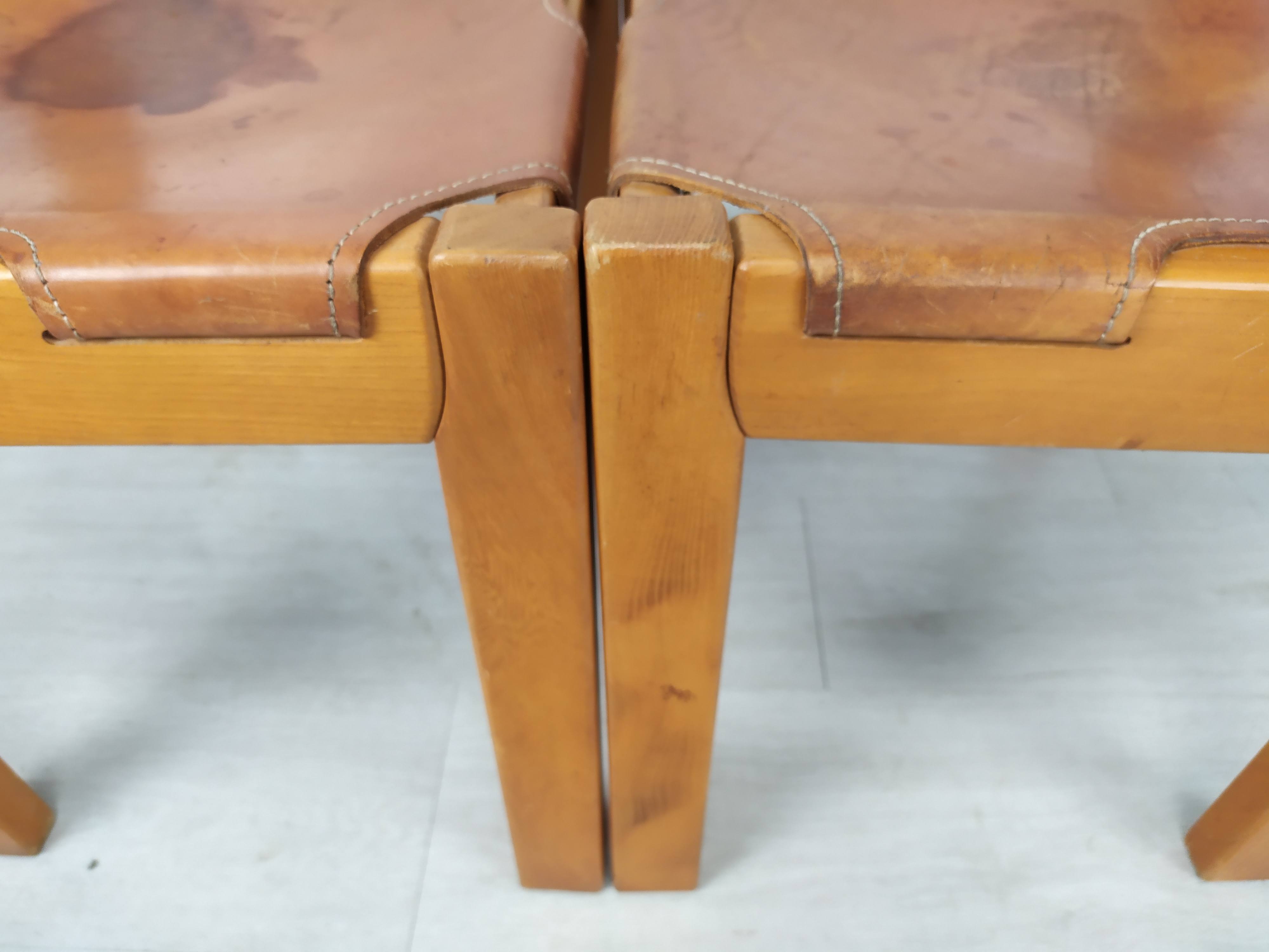Regain homemade leather chairs