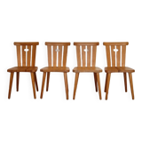 Serie de chaises scandinaves de goran malmvall 1970