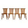 Serie de chaises scandinaves de goran malmvall 1970