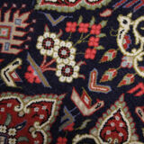 Tapis traditionnel persan Kashan Area, tapis oriental tissé à la main - 106x163cm
