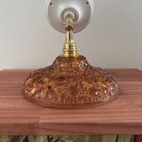 Bubbled glass wall light