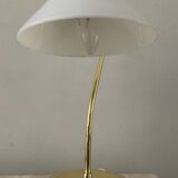 Articulated brass and opaline lamp from the 70s