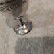 Silver egg cup Minerva 950 rocaille style engraved TL? Silversmith Gruyer