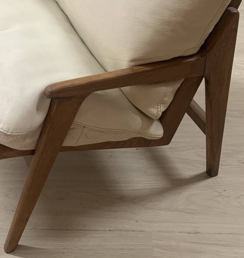 Fauteuil scandinave vintage en teck