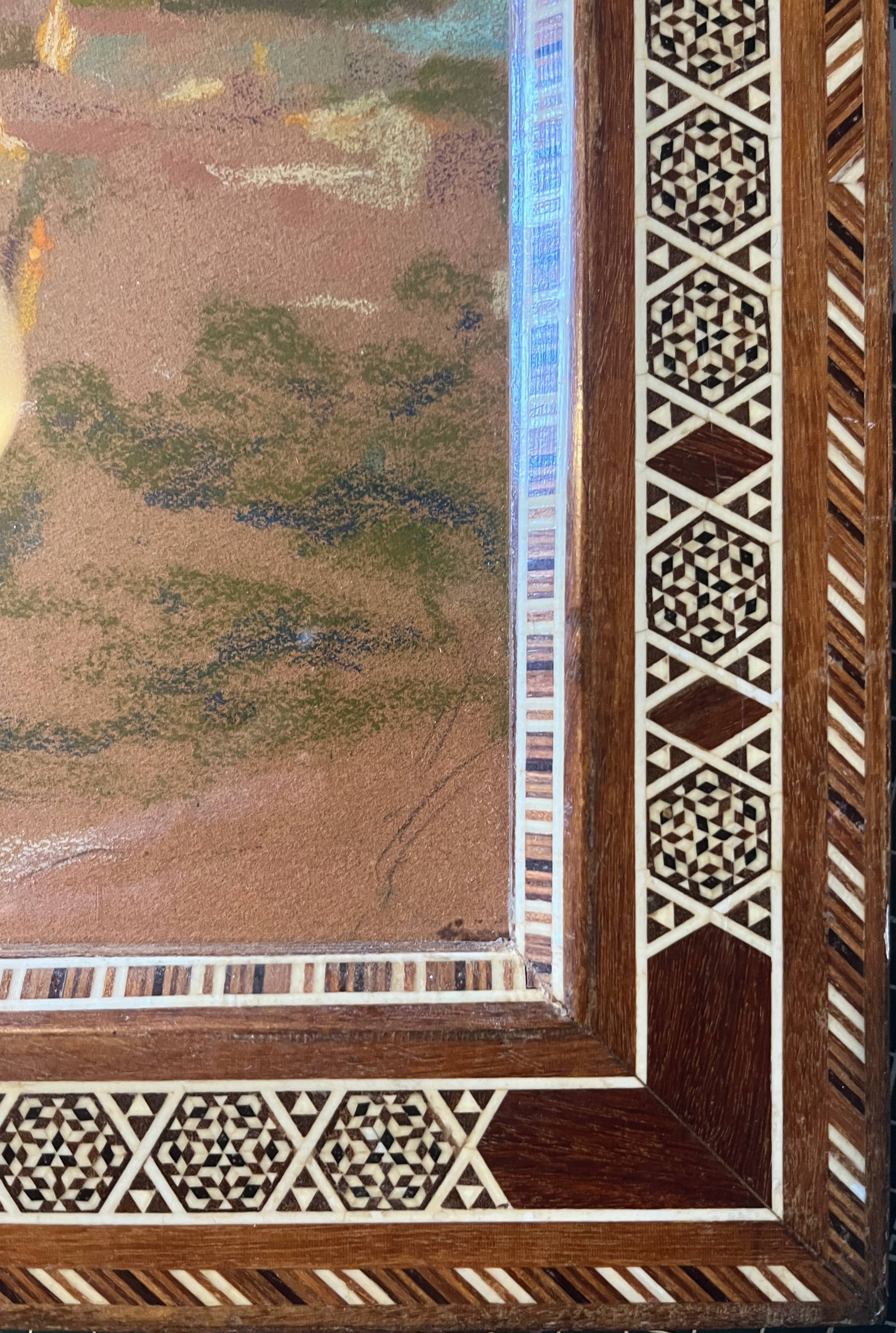 Painting attr. Ed. Pannetier "Landscape of Algeria" Orientalist