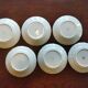 12 flat plates Villeroy & Boch Mettlach celadon green and vintage gold 1960s