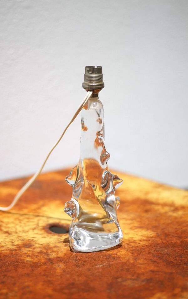 Lampe cristal vintage, lampe de table, lampe à poser cristal à picots