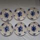 Ancient plates Blue flowers