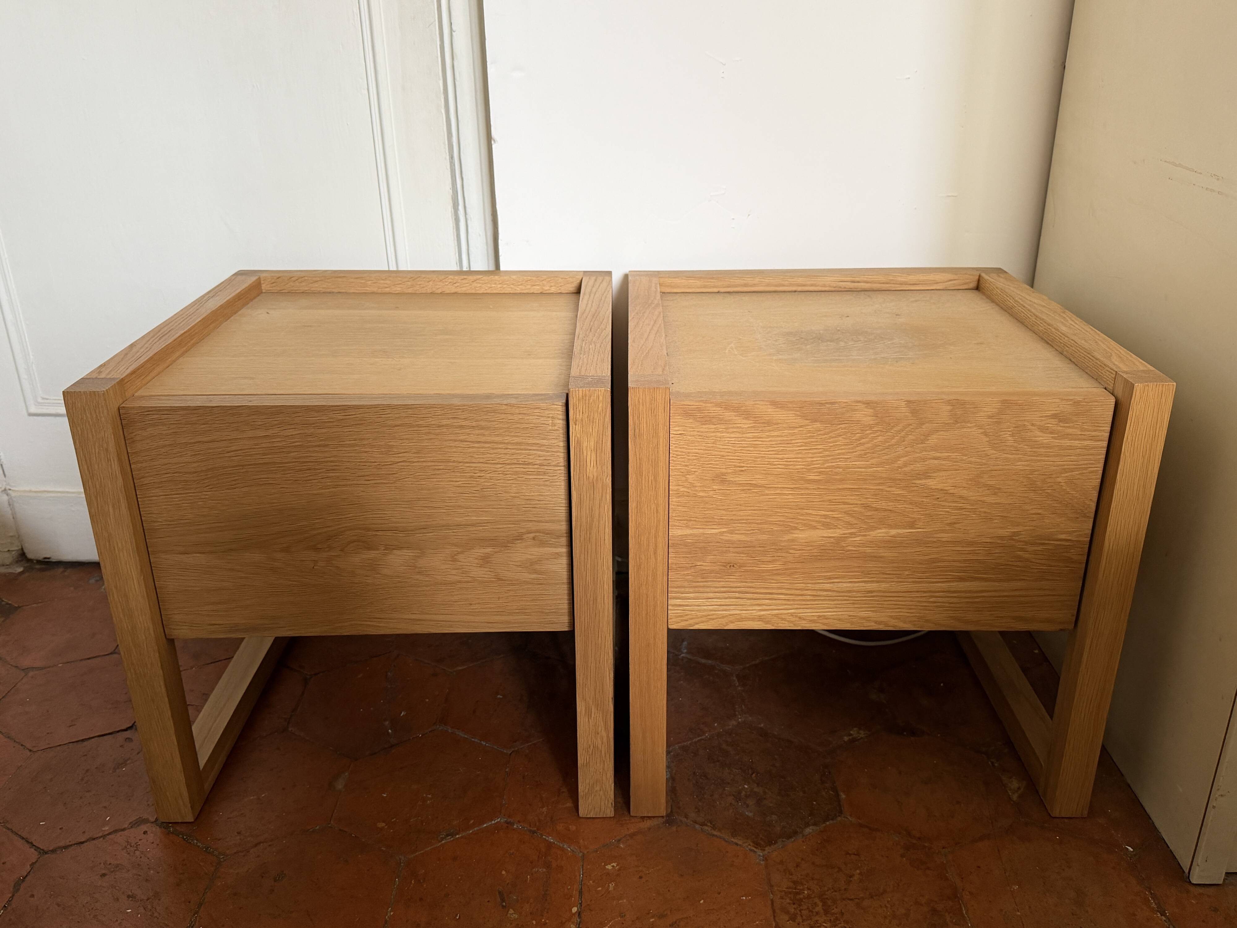 2 chevets / 2 bedside tables with storage HABITAT