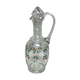 Enameled glass carafe with flower decoration circa 1900