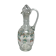 Enameled glass carafe with flower decoration circa 1900