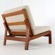 Komfort lounge chair 'Nimtofte' - Off White - danish design in teak