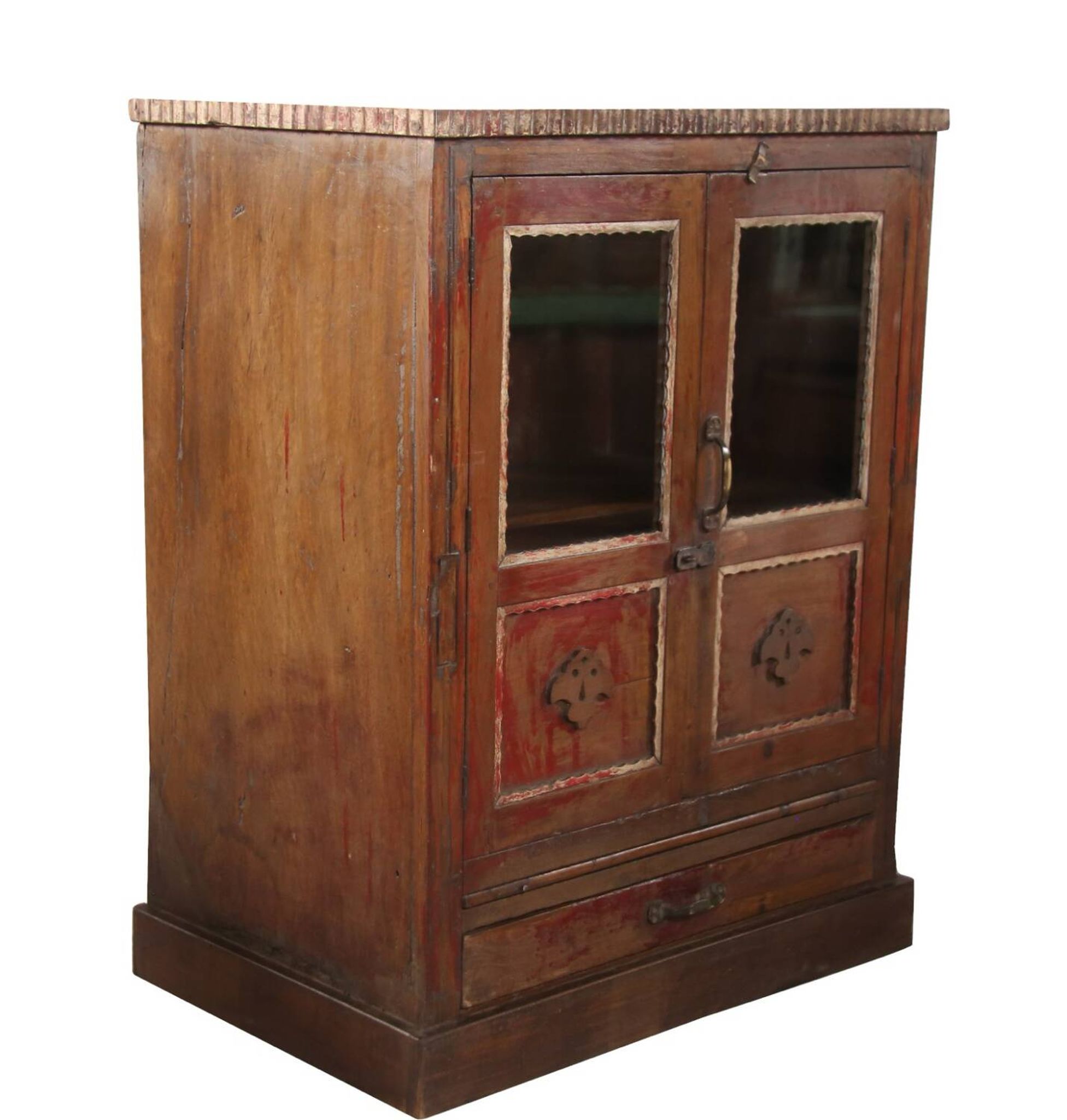 Vaisselier, buffet Art déco en teck birman