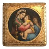 Italian box gilded wood