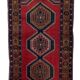 Handmade antique Turkish Anatolian rug 115cm x 218cm, 1920s