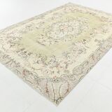 7x10 Cream Brown Oriental Vintage Area Rug, 203x308Cm SK 23587