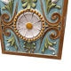 Large French Art Nouveau Ceramic Tile By émile Müller, around 1900
