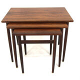 Set of 3 Scandinavian nesting tables in rosewood, Sweden, 1960