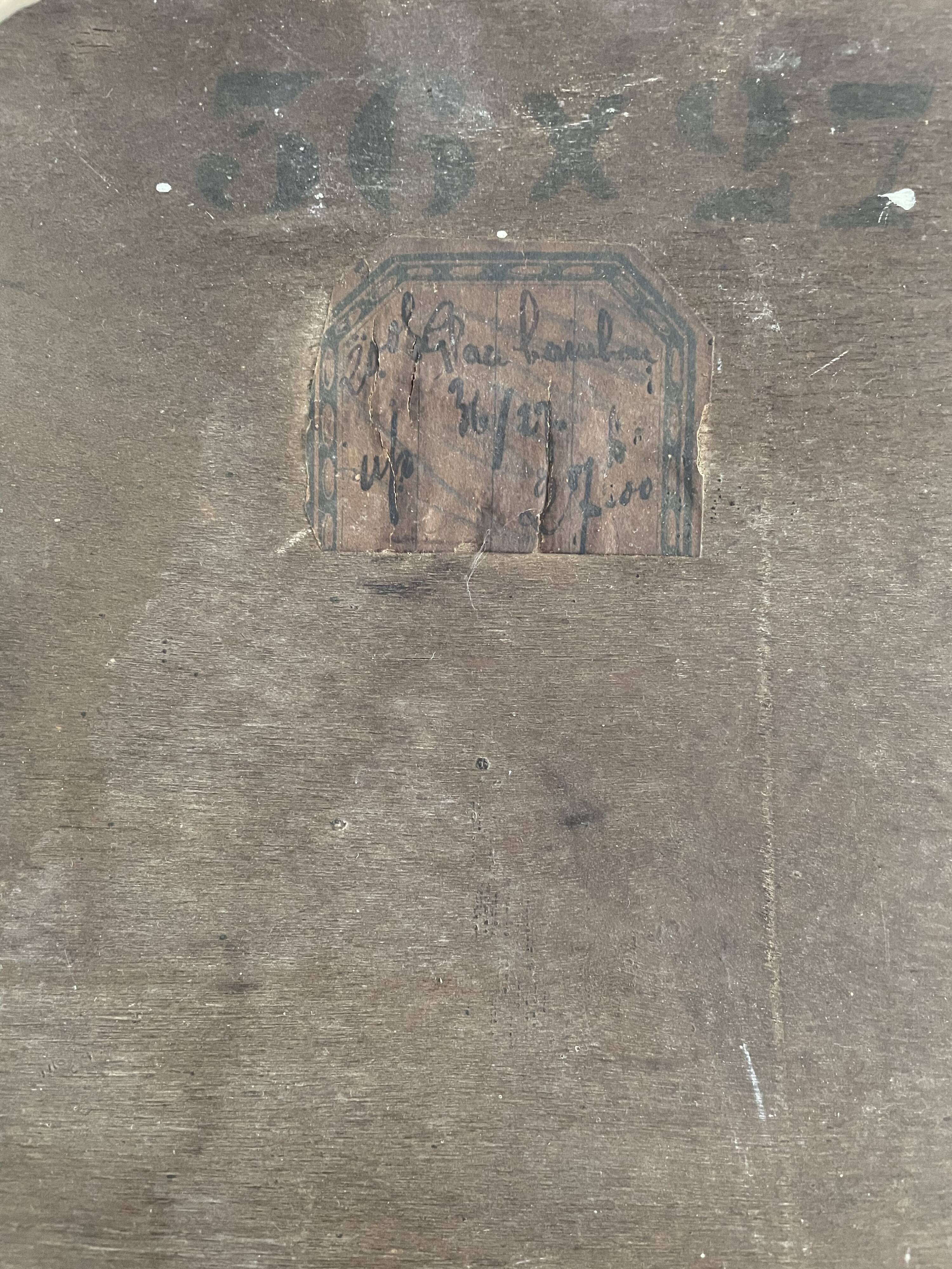 Antique bamboo mirror