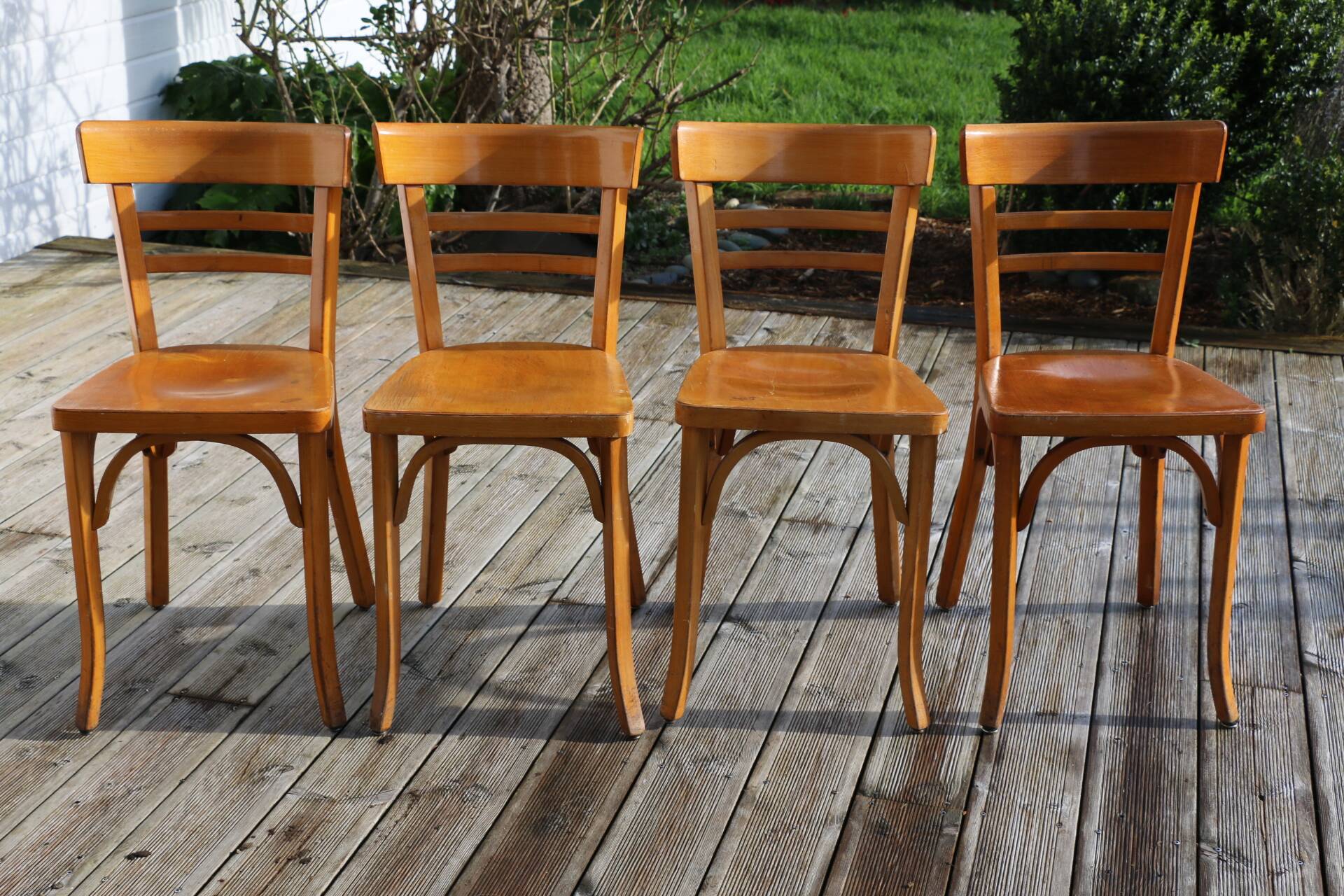 10 chaises BAUMANN N°29 hêtre clair