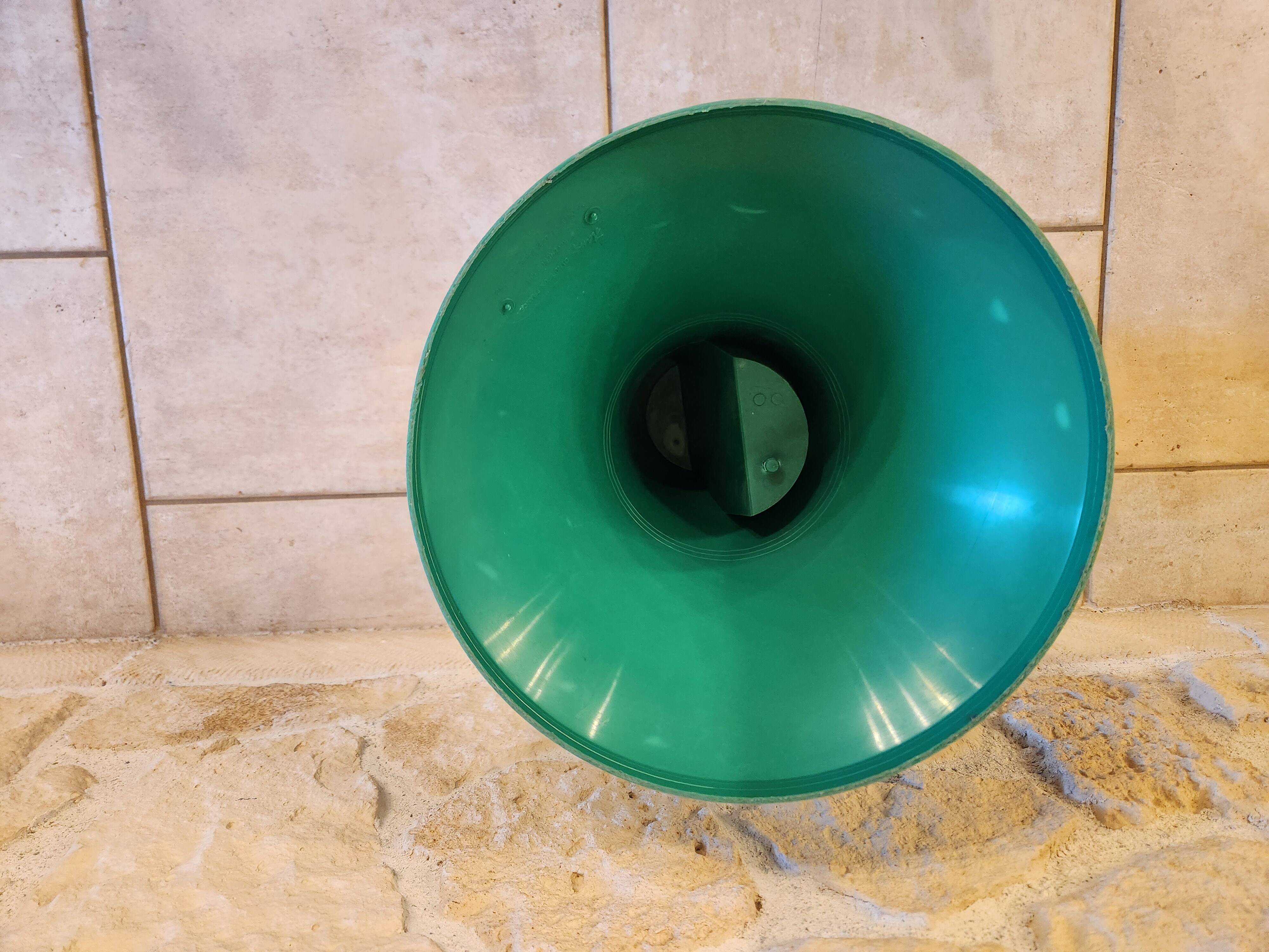 Tam Tam designer stool in green plastic