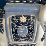 Ceramic elephant plant holder stool