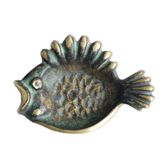 Vide poche poisson en bronze des années 50