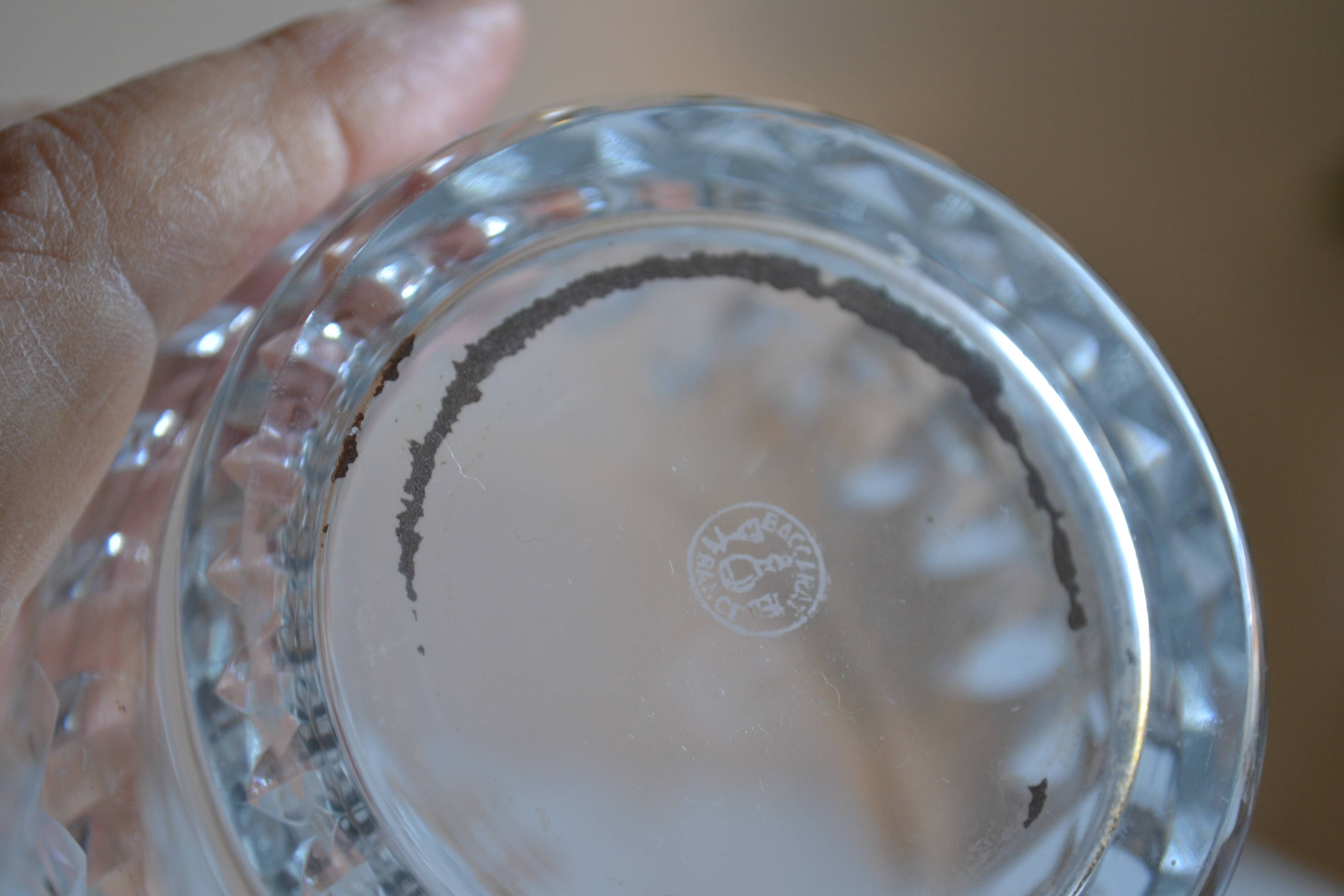 Baccarat cut crystal wine or whisky carafe