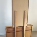 Vintage chest of drawers with triptych mirror, 60's